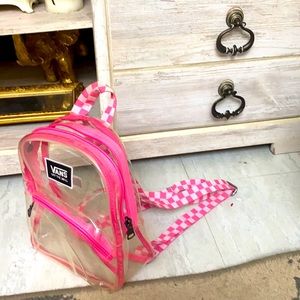 Two bags one is pink&vans used couple times